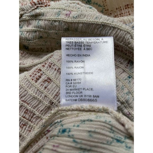 Urban Outfitters Strapless Smocked Jumpsuit Romper Halter Women’s S Beige - Picture 10 of 10